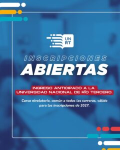 Abrimos las inscripciones para el Curso de Ingreso Anticipado.